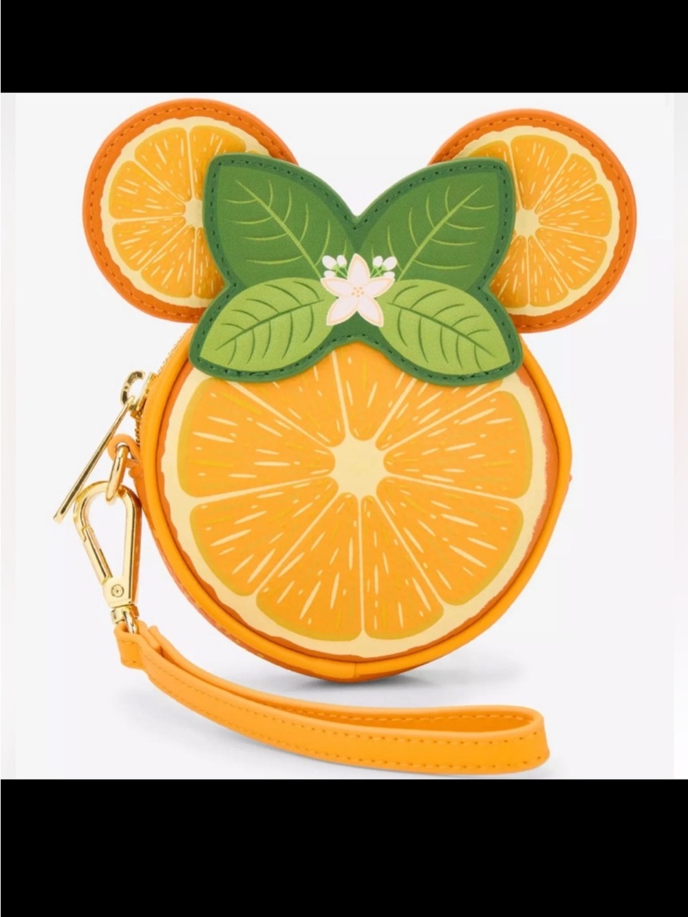 Loungefly Disney Minnie Mouse Orange Ears Orange Scented Mini Backpack & Coin - Picture 6 of 14